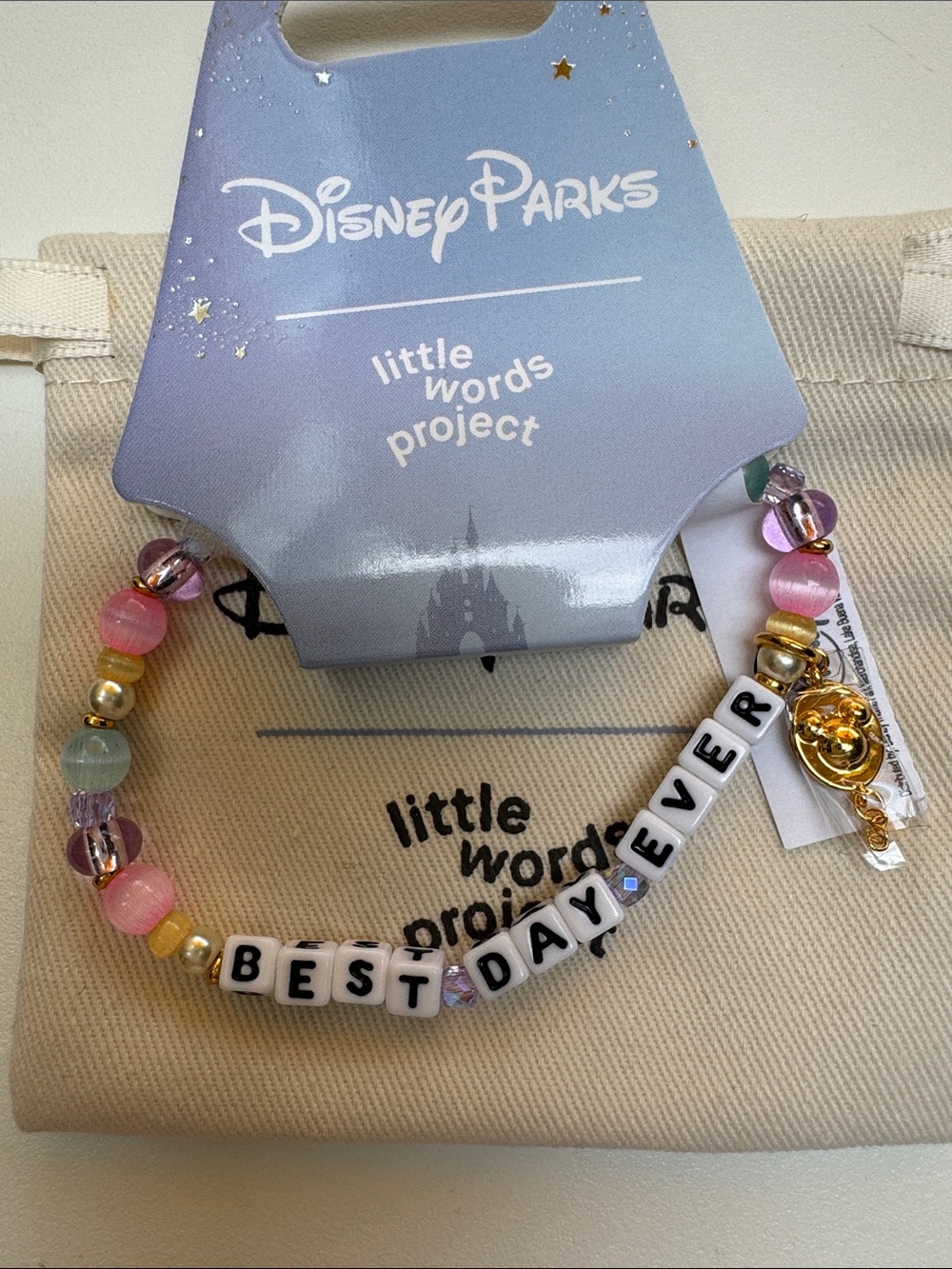 Little Words Project x Disney Parks "Best Day Ever" Beaded Bracelet - Picture 5 of 6